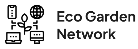 Eco-friendly gardening brand emblem